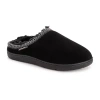 Muk Luks Gabriel Leo Clog Mens Memory Foam Slip Resistant Slip-on Slippers In Black