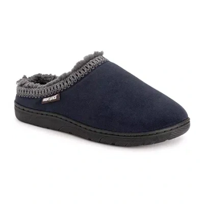 Muk Luks Gabriel Leo Clog Mens Memory Foam Slip Resistant Slip-on Slippers In Blue