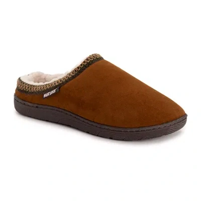 Muk Luks Gabriel Leo Clog Mens Memory Foam Slip Resistant Slip-on Slippers In Brown