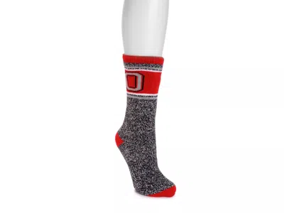 Muk Luks Game Day Unisex Heat Retainer Crew Socks In Gray