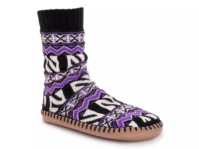 Muk Luks Game Day Unisex Slipper Socks In Purple