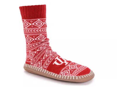 Muk Luks Game Day Unisex Slipper Socks In Red