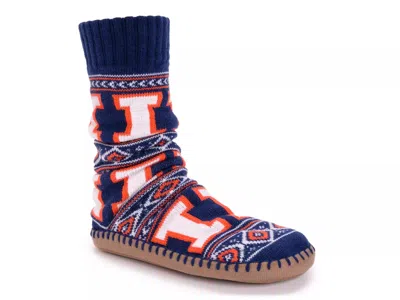 Muk Luks Game Day Unisex Slipper Socks In Blue