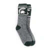 Muk Luks Gameday Heat Retainer Socks In Green