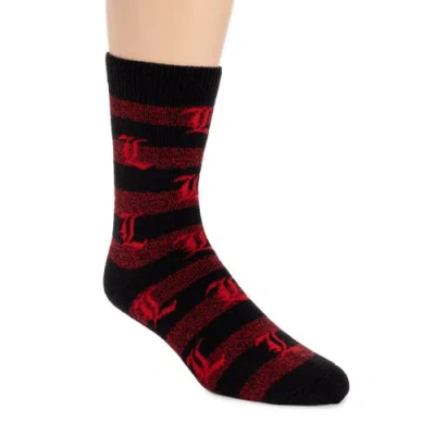 Muk Luks Gameday Terry Loop Socks In Black