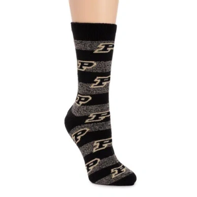 Muk Luks Gameday Terry Loop Socks In Black