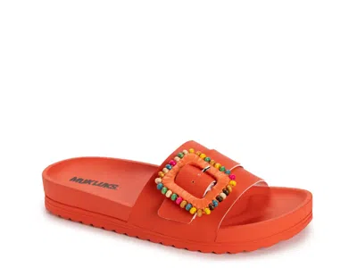 Muk Luks Grand Colette Sandal In Orange