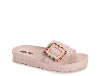 Muk Luks Grand Colette Sandal In Pink