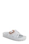 Muk Luks Grand Shayna Slide Sandal In Light Blue