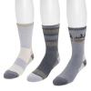 Muk Luks Heat Retainer Hike Crew Socks 3 Pair Pack In Blue