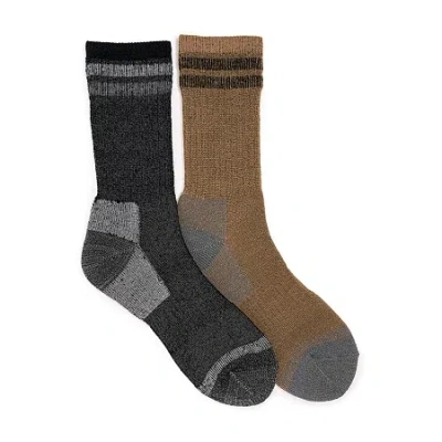 Muk Luks Heat Retainer Mens Crew Socks In Multi