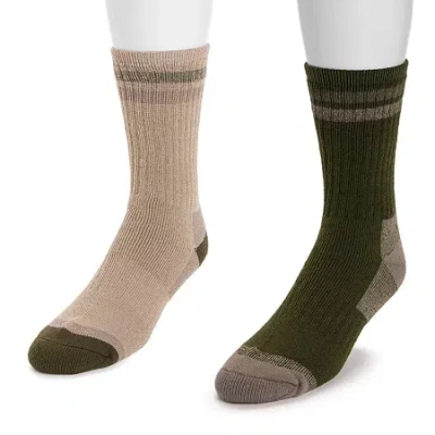 Muk Luks Heat Retainer Mens Crew Socks In Multi
