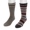 Muk Luks Heat Retainer Socks 2 Pair Pack In Multi