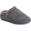 Muk Luks Jordi Genuine Suede Clog Slipper In Gray