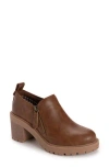 Muk Luks Lainey Side Zip Bootie In Brown
