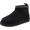 Muk Luks Larissa Boot Womens Zipper Faux Fur Winter & Snow Boots In Black