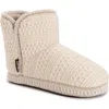 Muk Luks Leigh Bootie Slipper In White