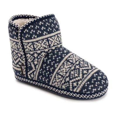 Muk Luks Leigh Slipper Womens Memory Foam Slip-on Slippers In Multi