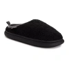 Muk Luks Lewis Clog Mens Memory Foam Slip Resistant Slip-on Slippers In Black