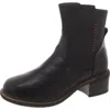 Muk Luks Logger Niagara Womens Faux Leather Block Heel Chelsea Boots In Black