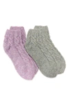 Muk Luks Lounge Assorted 2-pack Quarter Socks In Multi