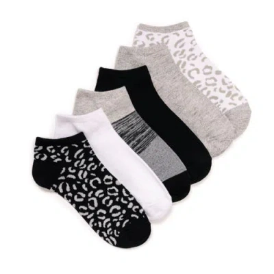 Muk Luks Low Cut Novelty Socks, 6 Pair Pack In Multi