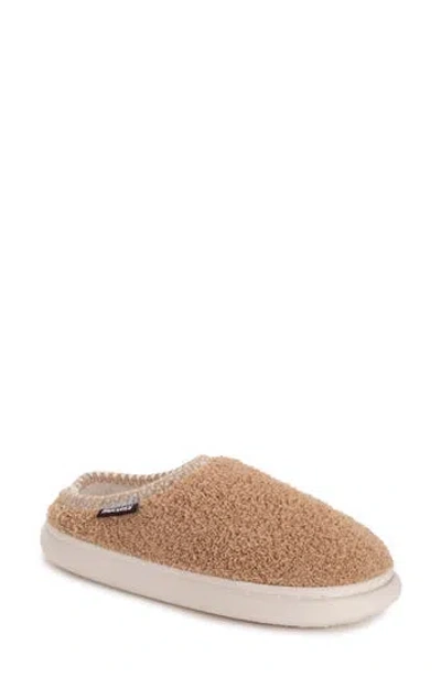 Muk Luks Luan Faux Shearling Clog Slipper In Brown