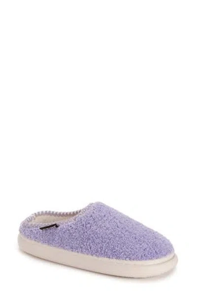 Muk Luks Luan Faux Shearling Clog Slipper In Purple