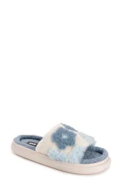Muk Luks Marsai Faux Shearling Slipper In Blue