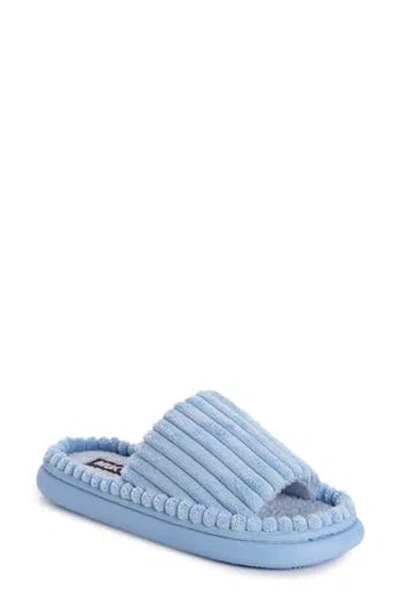 Muk Luks Marsai Molly Faux Shearling Lined Slipper In Powder Blue