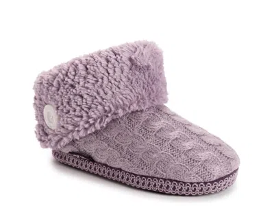 Muk Luks Melinda Bootie Slipper In Brown