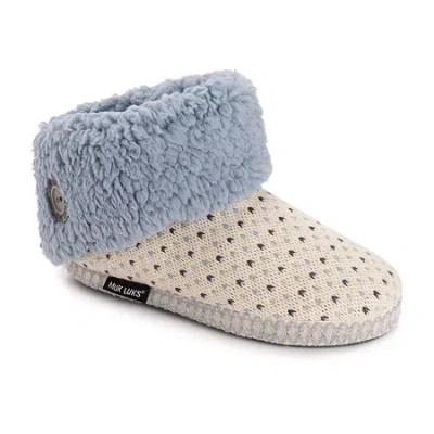 Muk Luks Melinda Slipper Womens Memory Foam Slip-on Slippers In Multi