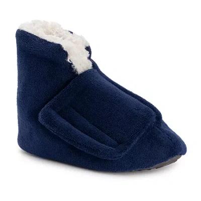 Muk Luks Mens Bootie Slippers In Blue