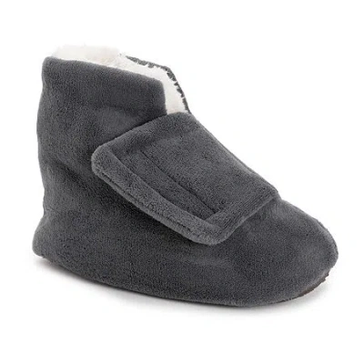 Muk Luks Mens Bootie Slippers In Gray
