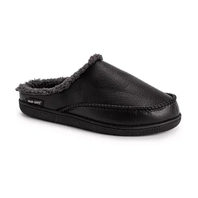 Muk Luks Mens Clog Slippers In Black