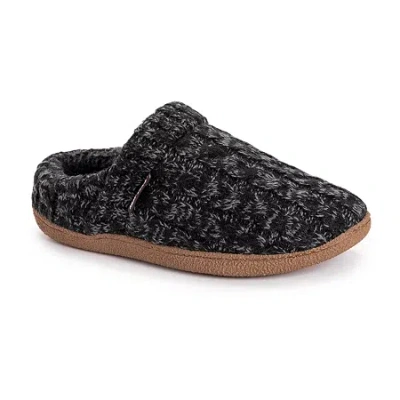 Muk Luks Mens Clog Slippers In Black