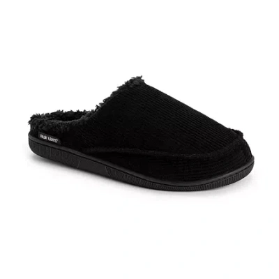 Muk Luks Mens Memory Foam Clog Slippers In Black