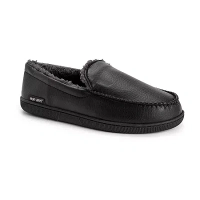 Muk Luks Mens Moccasin Slippers In Black