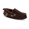Muk Luks Mens Moccasin Slippers In Brown