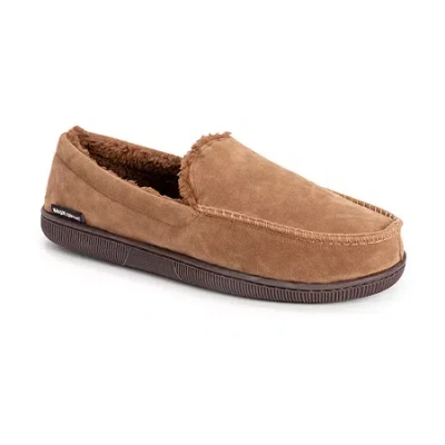 Muk Luks Mens Moccasin Slippers In Brown