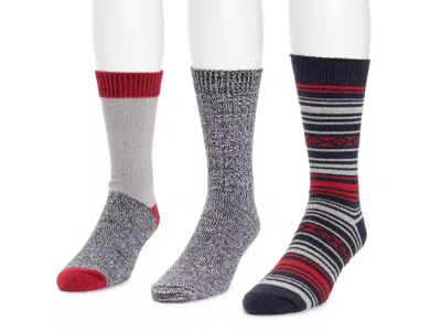 Muk Luks Microfiber Boot Socks 3 Pack In Multi