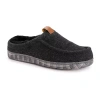 Muk Luks Miles Clog Mens Memory Foam Slip Resistant Slip-on Slippers In Black
