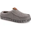 Muk Luks Miles Clog Mens Memory Foam Slip Resistant Slip-on Slippers In Gray