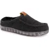 Muk Luks Miles Clog Mens Memory Foam Slip Resistant Slip-on Slippers In Black