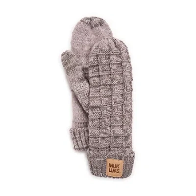 Muk Luks Mittens In Gray