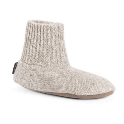 Muk Luks Morty Ragg Woll Slipper Sock In Neutral