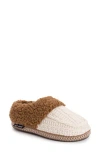 Muk Luks Moselle Faux Shearling Clog Slipper In Ivory