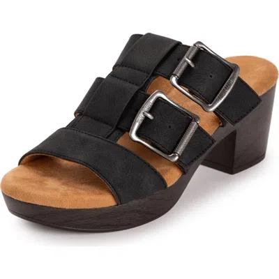 Muk Luks Myra Sandal In Black