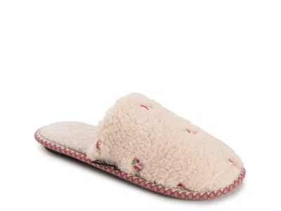 Muk Luks Novelty Punch Needle Slipper In Neutral