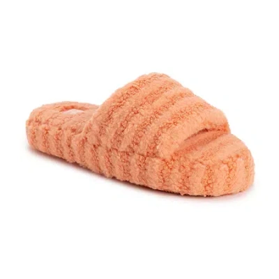 Muk Luks Orla Womens Memory Foam Slip-on Slippers In Orange